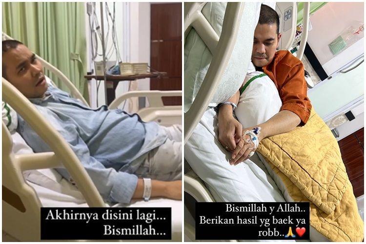 10 Potret Indra Bekti Masuk Rumah Sakit Lagi untuk Operasi Mata