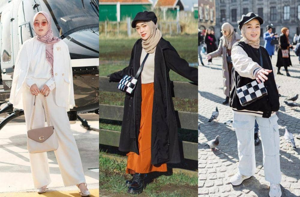 9 OOTD Ririe Fairus Travelling ke Luar Negeri, Berkelas!