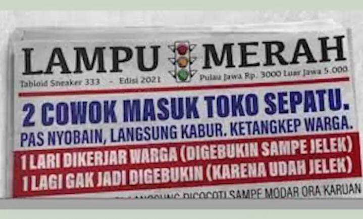 judul berita lucu di koran (facebook.com/Meme dan Rage Comic Indonesia)
