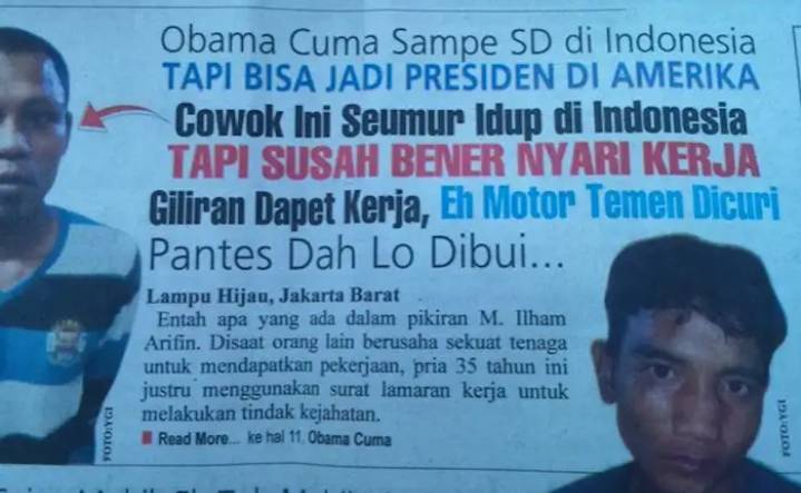 judul berita lucu di koran (facebook.com/Meme dan Rage Comic Indonesia)