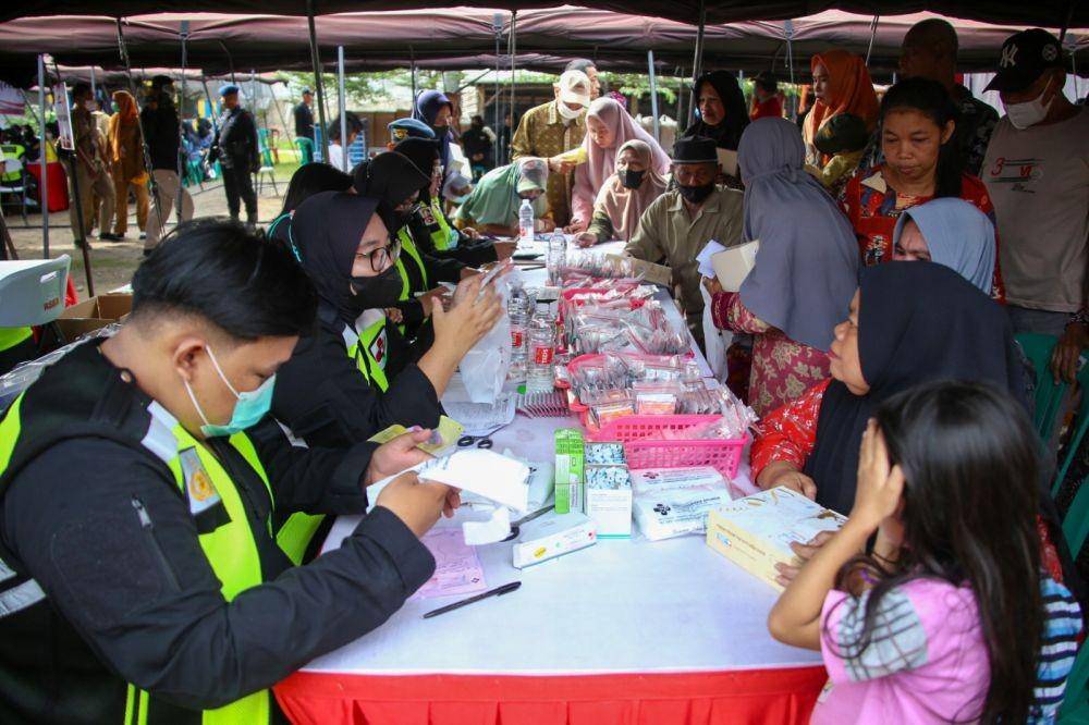 Penjabat (Pj.) Gubernur DKI Jakarta Heru Budi Hartono menghadiri kegiatan sosialisasi pencegahan stunting di Kalibaru, Cilincing, Jakarta Utara, pada Selasa (7/2/2023). (dok. Humas Pemprov DKI Jakarta)