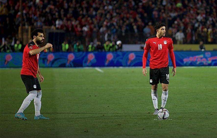 Omar Marmoush dan Mohamed Salah saat berseragam Timnas Mesir. (instagram.com/omarmarmoush7)