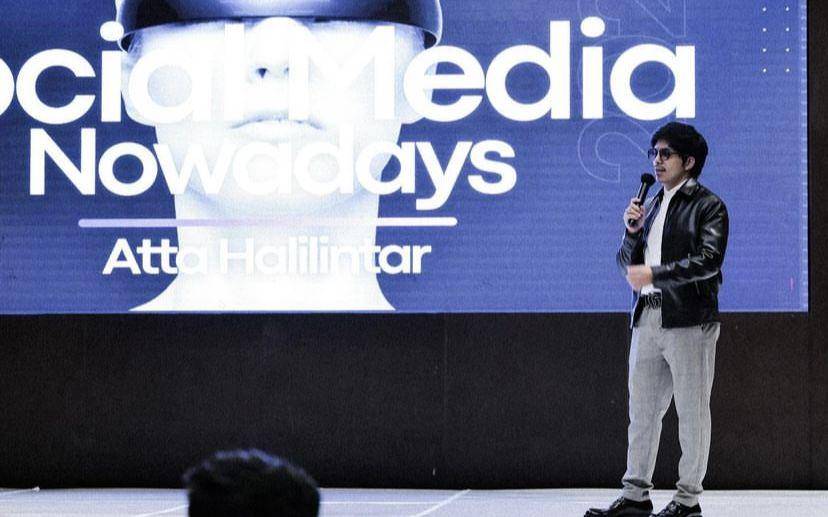 potret Atta Halilintar isi private class di Makassar (instagram.com/attahalilintar)