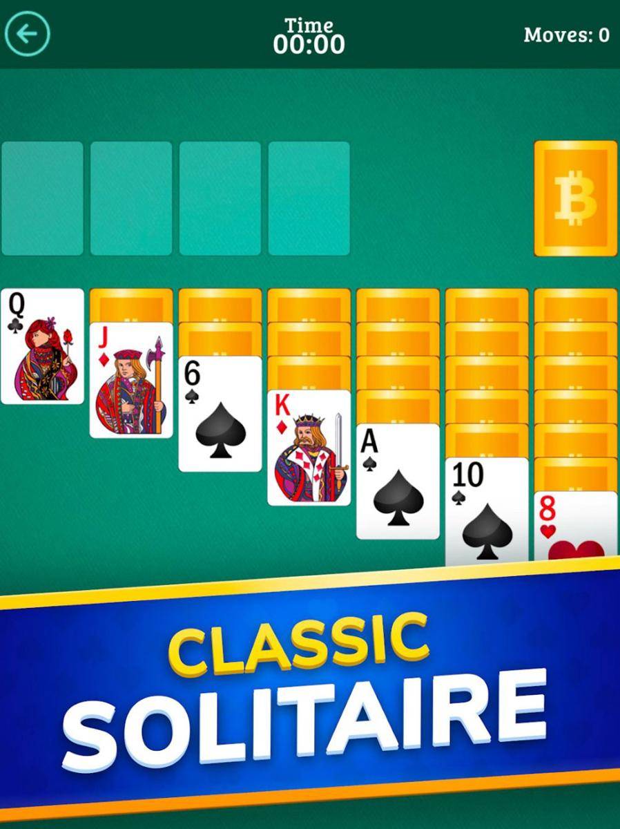 tampilan game Bitcoin Solitaire (Play.google.com)