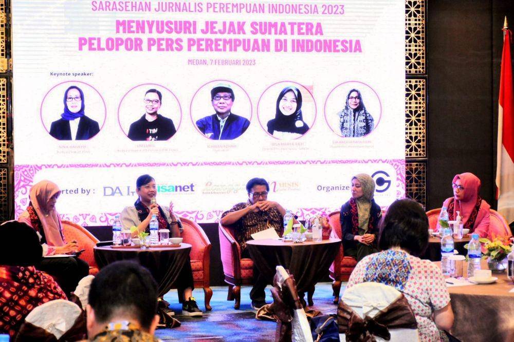 Sarasehan jurnalis perempuan Indonesia di HPN 2023, Selasa (7/2/2023) (Dok.Istimewa)