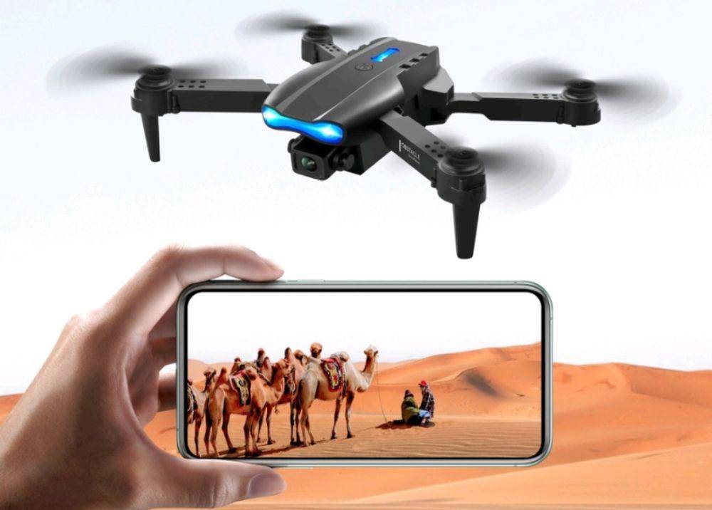 potret drone E99 4K Pro (dok. shopee/lucca_shop)