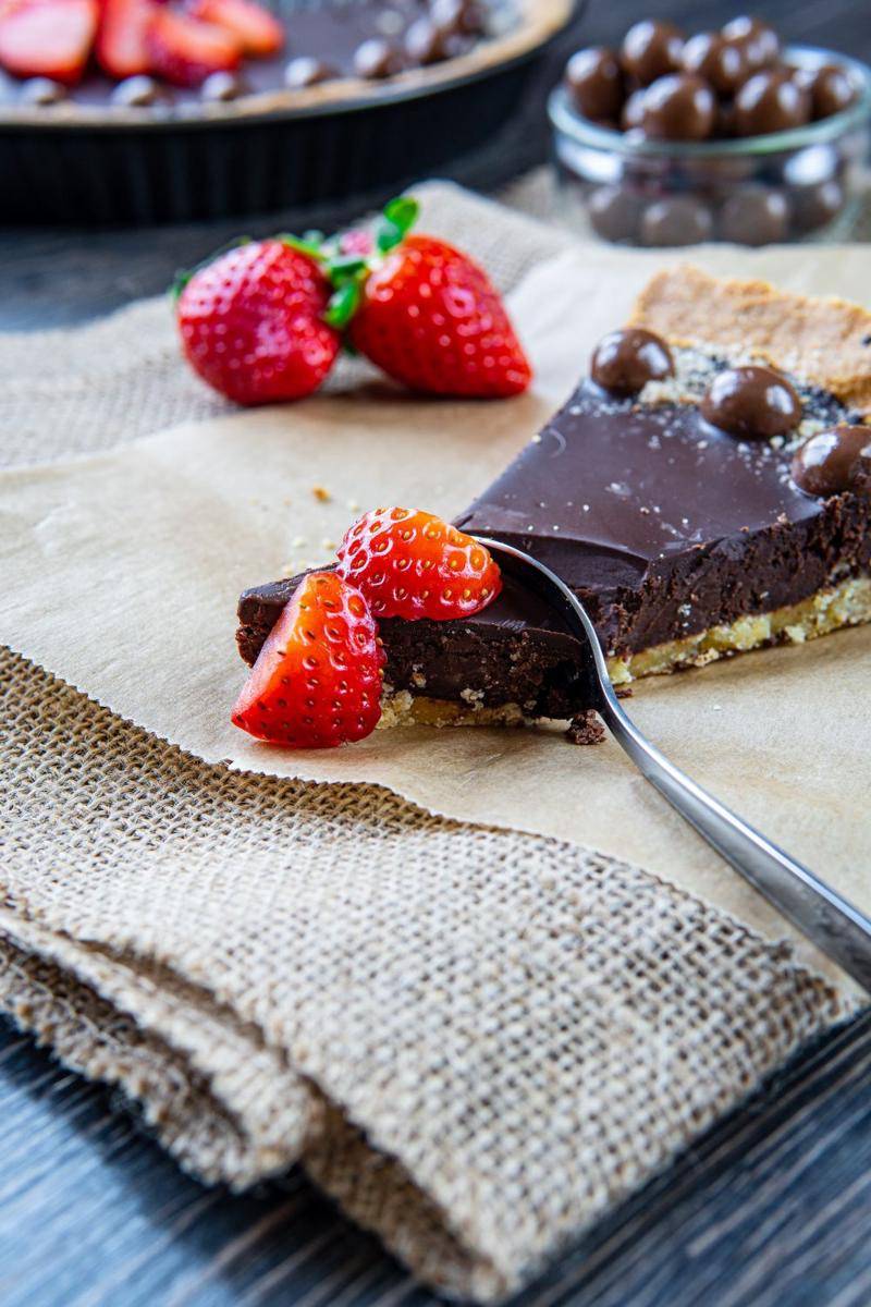 ilustrasi pie cokelat (unsplash.com/Anton)