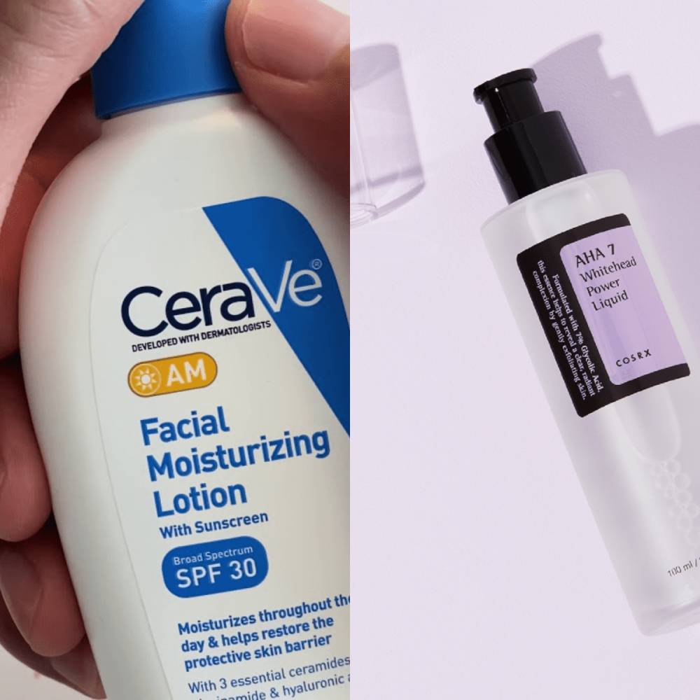 Ragam produk skincare untuk hilangkan whiteheads (cosrx.com | cerave.com)