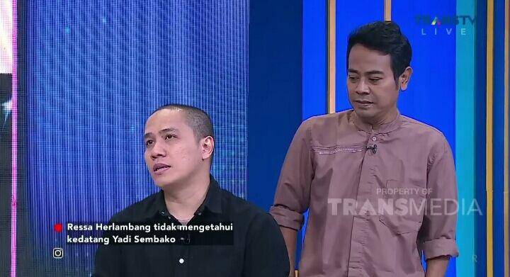 Ressa Herlambang dan Yadi Sembako (youtube.com/TRANS TV Official)