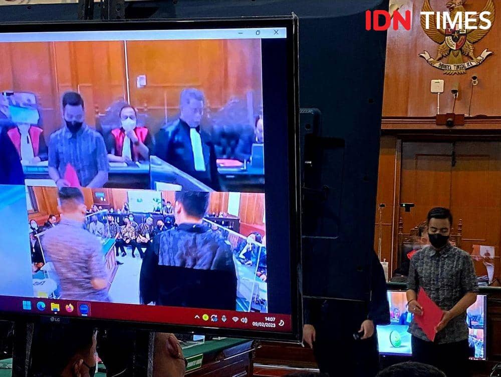 Sidang kasus Kanjuruhan agenda pemeriksaan saksi polisi. IDN Times/Ardiansyah Fajar.