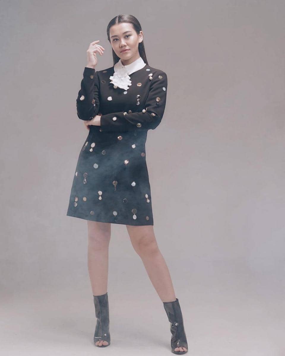 Dress kondangan Aaliyah Massaid (instagram.com/Aaliyah.massaid)