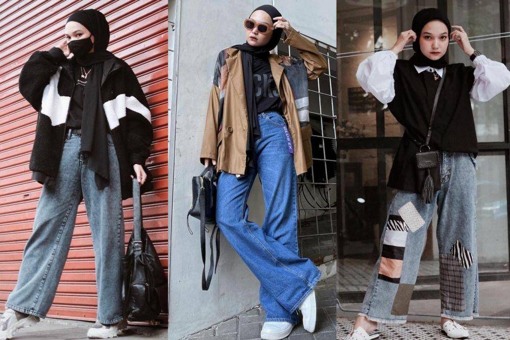 9 Ide OOTD dengan Celana Jeans ala Soraya Ulfa, Stylish!
