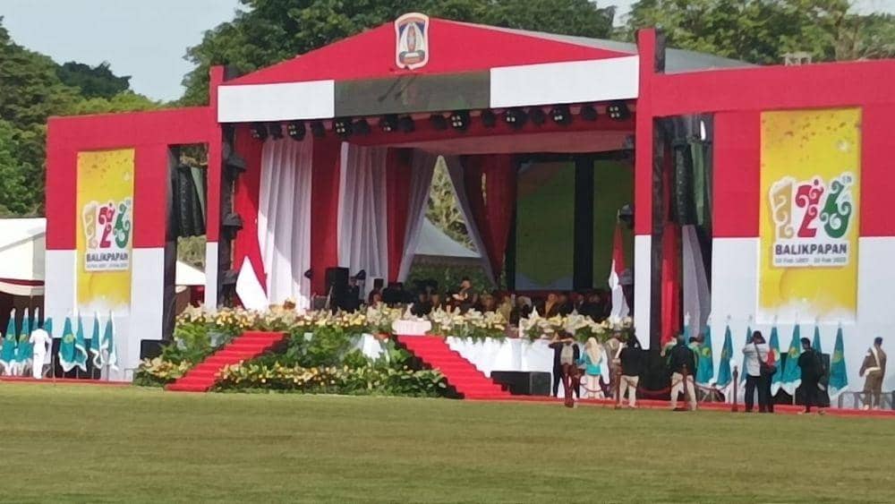 Panggung HUT ke-126 Kota Balikpapan. (IDN Times/Fatmawati)