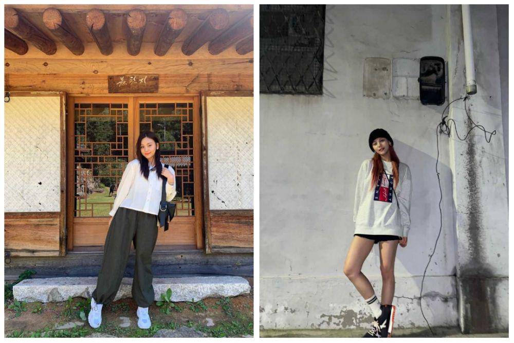 9 Inspirasi Outfit Hang Out ala Umji VIVIZ, Girly hingga Boyish