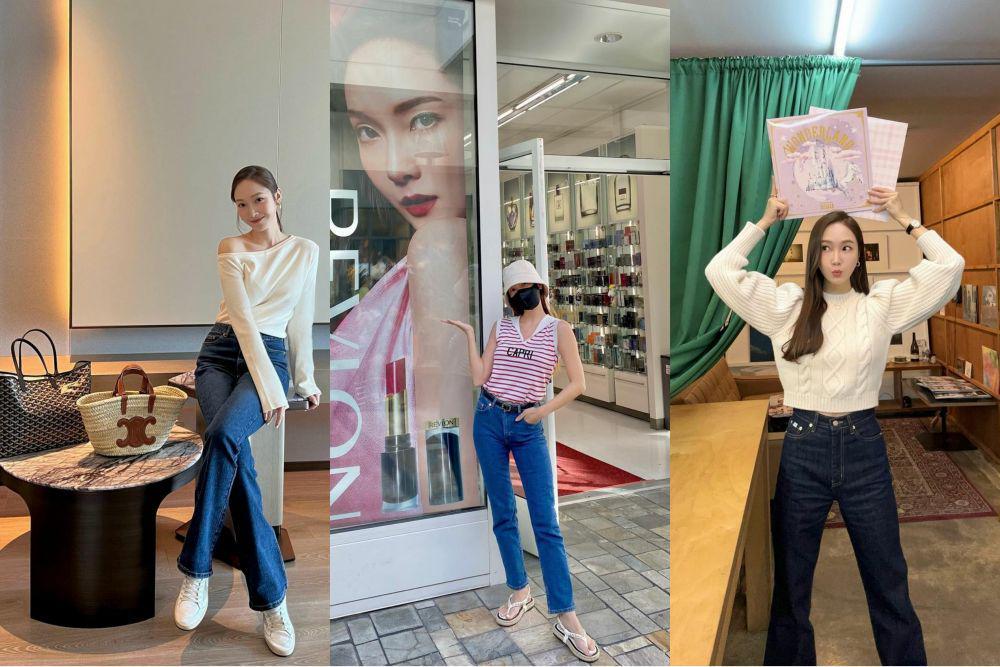 9 Ide OOTD Celana Jeans ala Jessica Jung, Stylish!