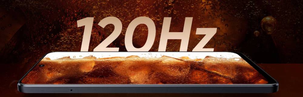 ilustrasi layar 120 Hz pada Realme 10 Pro 5G Edisi Coca Cola (realme.com)