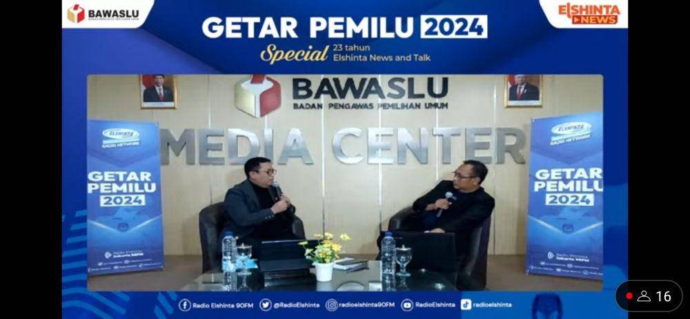 Puadi dalam acara Getar Pemilu 2024, Jumat (10/2/2033). (YouTube/Radio Elshinta)