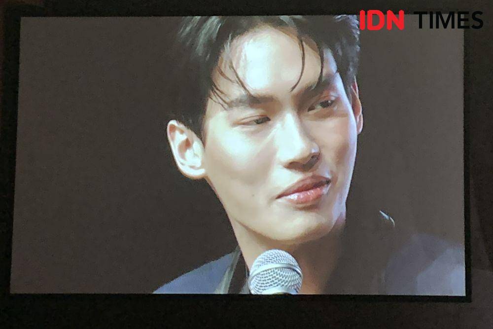 Fan Meeting Win Metawin di Kasablanka Hall, Jakarta pada Sabtu (11/2/2023) (IDN Times/Rafifa Shabira)