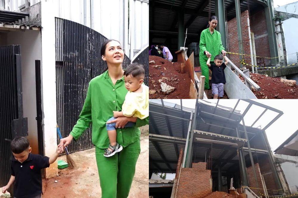 momen Paula, Kiano, dan Kenzo cek rumah baru (youtube.com/BaimPaula)