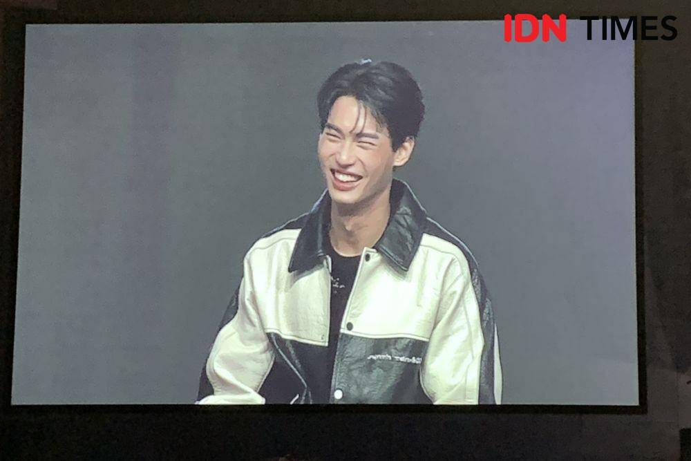 Fan Meeting Win Metawin di Kasablanka Hall, Jakarta pada Sabtu (11/2/2023) (IDN Times/Rafifa Shabira)