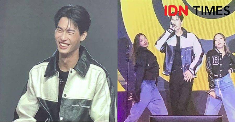 Fan Meeting Win Metawin di Kasablanka Hall, Jakarta pada Sabtu (11/2/2023) (IDN Times/Rafifa Shabira)