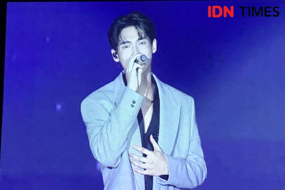 Fan Meeting Win Metawin di Kasablanka Hall, Jakarta pada Sabtu (11/2/2023) (IDN Times/Rafifa Shabira)