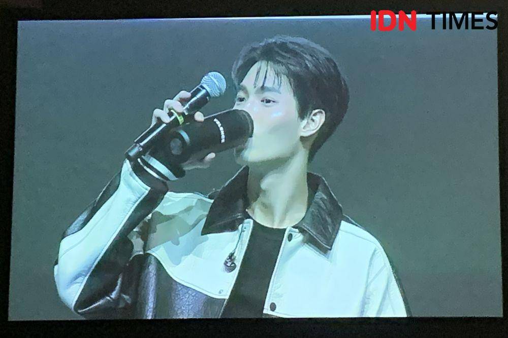 Fan Meeting Win Metawin di Kasablanka Hall, Jakarta pada Sabtu (11/2/2023) (IDN Times/Rafifa Shabira)