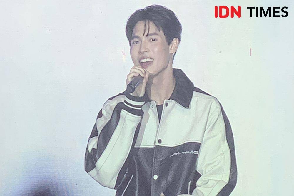 Fan Meeting Win Metawin di Kasablanka Hall, Jakarta pada Sabtu (11/2/2023) (IDN Times/Rafifa Shabira)