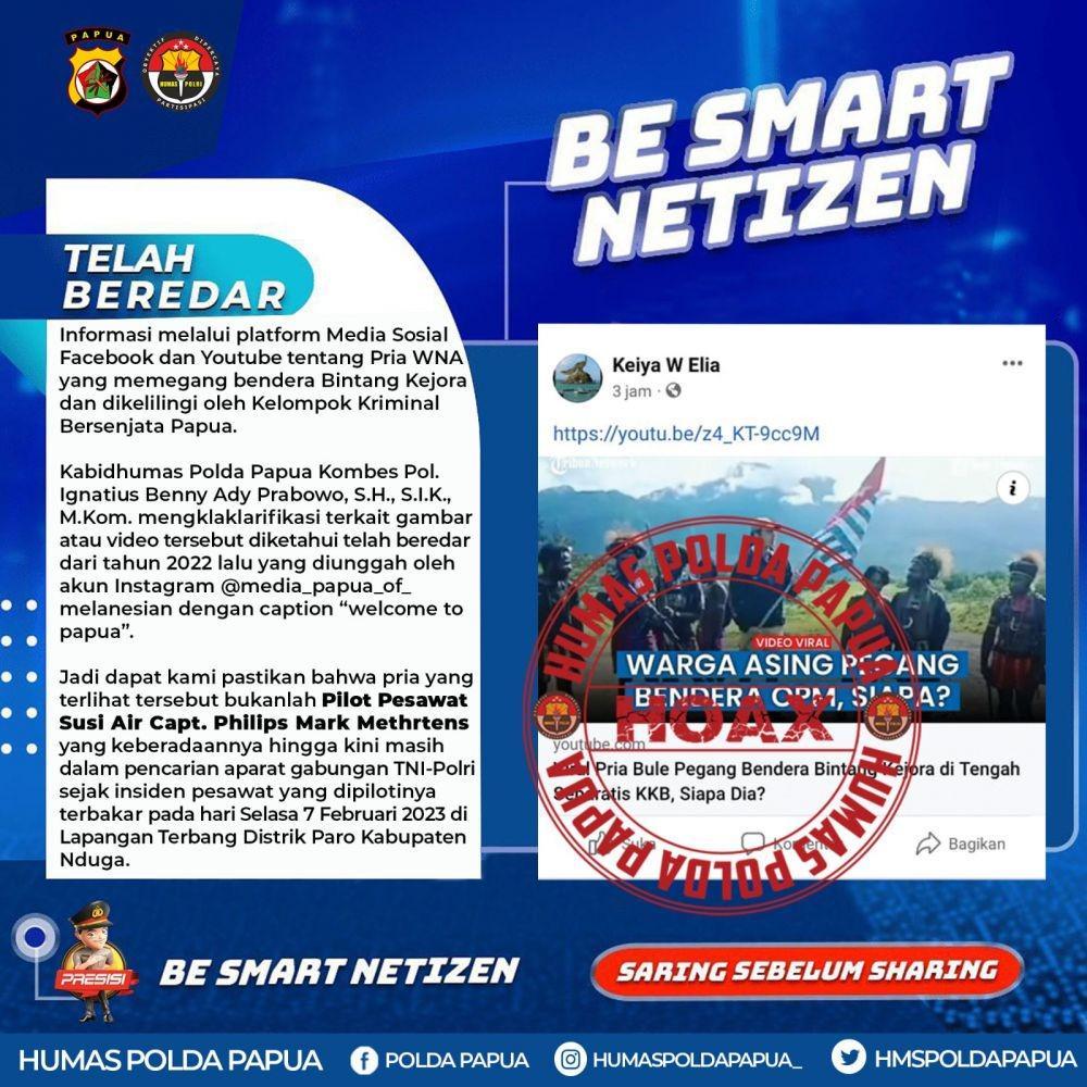 Polisi Selidiki Pria Asing dalam Foto KKB dan Bendera Bintang Kejora