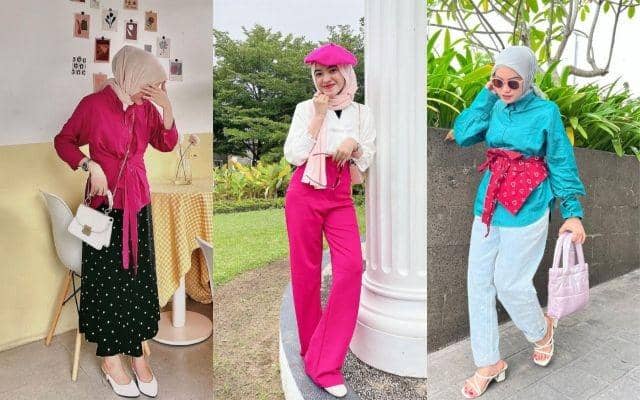 9 Mix and Match OOTD Nuansa Fuschia ala Olivia Putri, On Point!