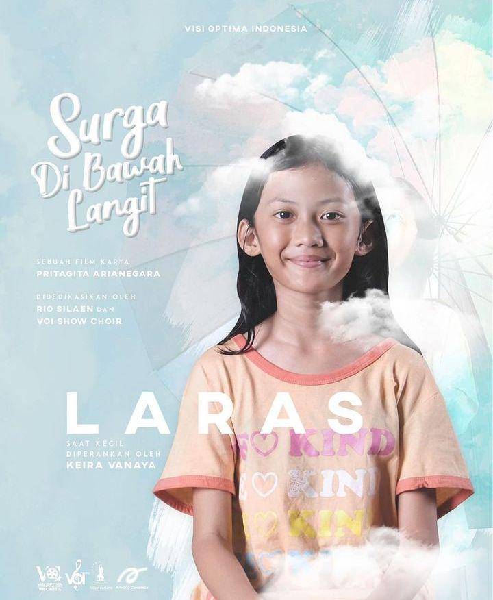 Potret Keira Vanaya sebagai Laras (instagram.com/filmsurgadibawahlangit)