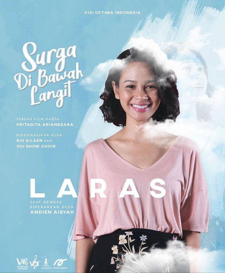 Potret Andien Aisyah sebagai Laras saat Dewasa (instagram.com/filmsurgadibawahlangit)