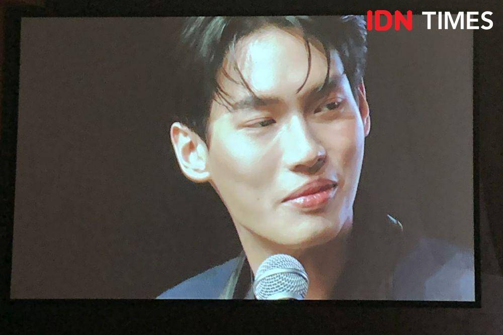 Fan Meeting Win Metawin di Kasablanka Hall, Jakarta pada Sabtu (11/2/2023) (IDN Times/Rafifa Shabira)