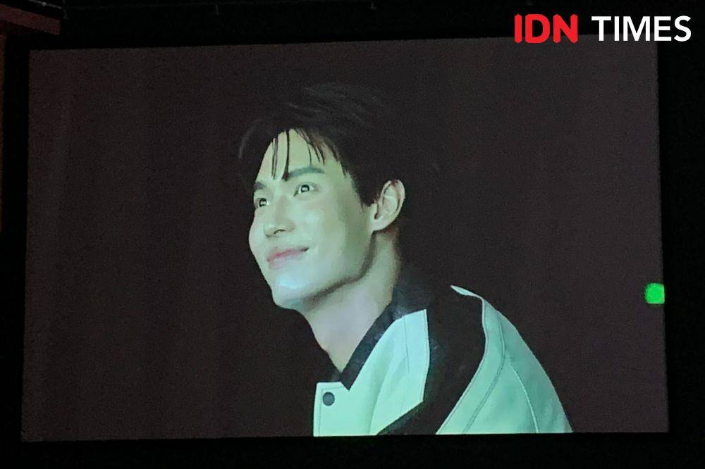 Fan Meeting Win Metawin di Kasablanka Hall, Jakarta pada Sabtu (11/2/2023) (IDN Times/Rafifa Shabira)