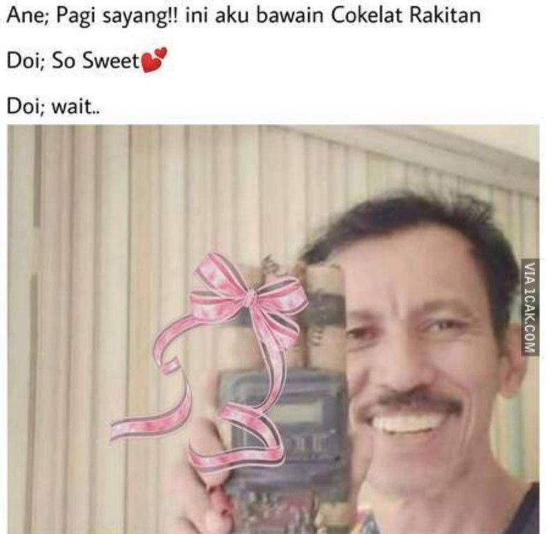 meme cokelat Valentine (1cak.com)