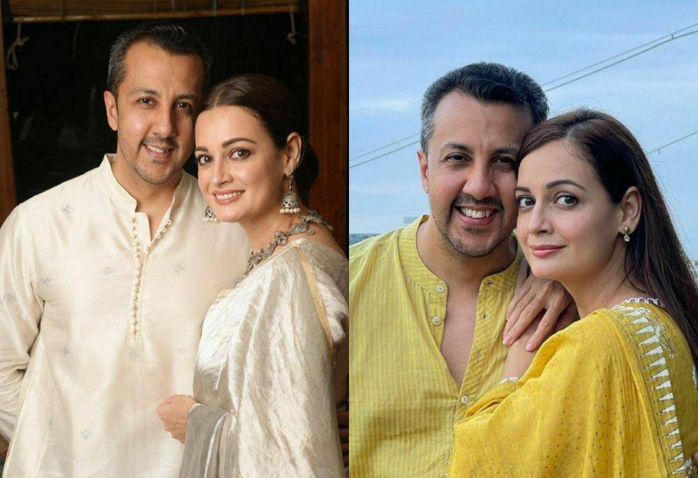 Dia Mirza dan suami (instagram.com/diamirzaofficial)