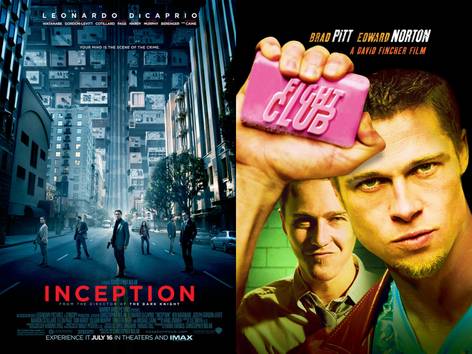 poster film Inception dan Fight Club (dok. Warner Bros. Pictures/Inception | dok. 20th Century Studios/Fight Club)