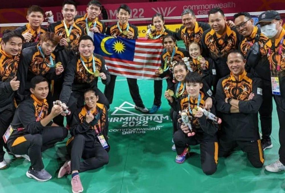 Skuad Badminton Malaysia di Kejuaraan Beregu Campuran Asia 2023