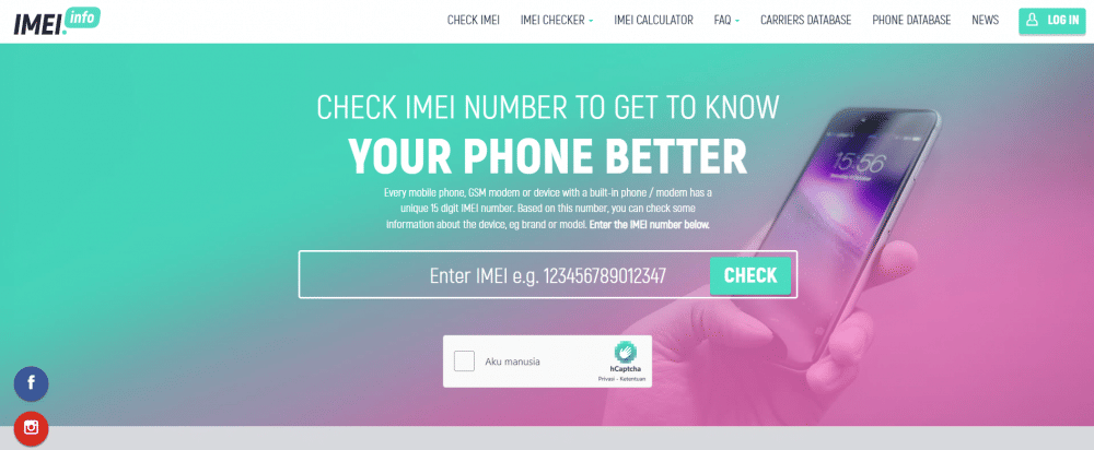 Screenshot oleh Zaki Narayan dok. IMEI INFO