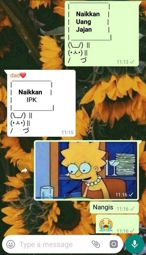 chat lucu minta naikkin uang jajan (twitter.com/mahasiswikupu2)