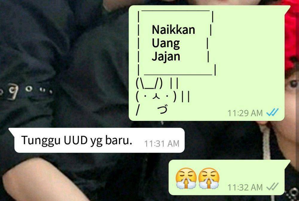 chat lucu minta naikkin uang jajan (twitter.com/inkhsa)