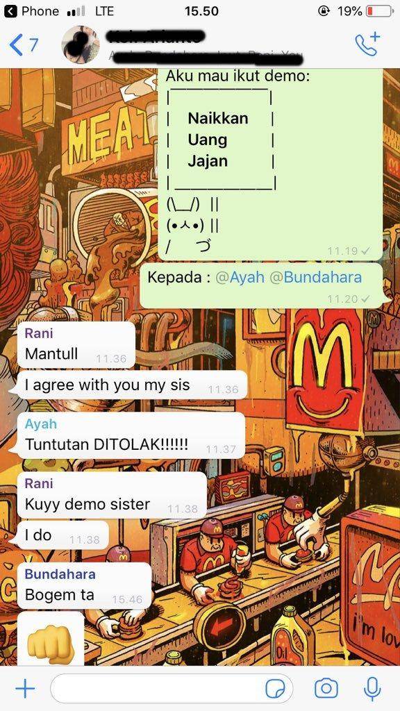 chat lucu minta naikkin uang jajan (twitter.com/karetsate)