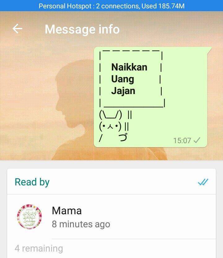 chat lucu minta naikkin uang jajan (twitter.com/dinnirw)