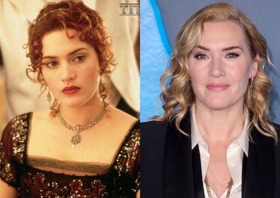 kolase potret transformasi Kate Winslet dulu vs kini (twitter.com/TitanicMovie | instagram.com/kate.winslet.official)