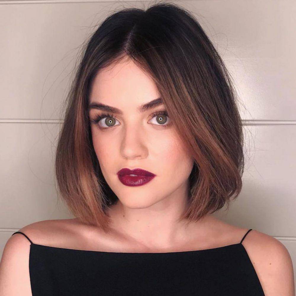 Model rambut sebahu kekinian. (instagram.com/lucyhale)
