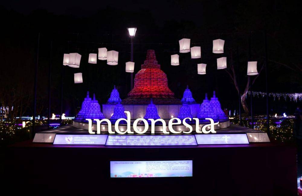 Lentera Candi Borobudur di Taiwan Lantern Festival 2023 (Dok. Taipei City Government)