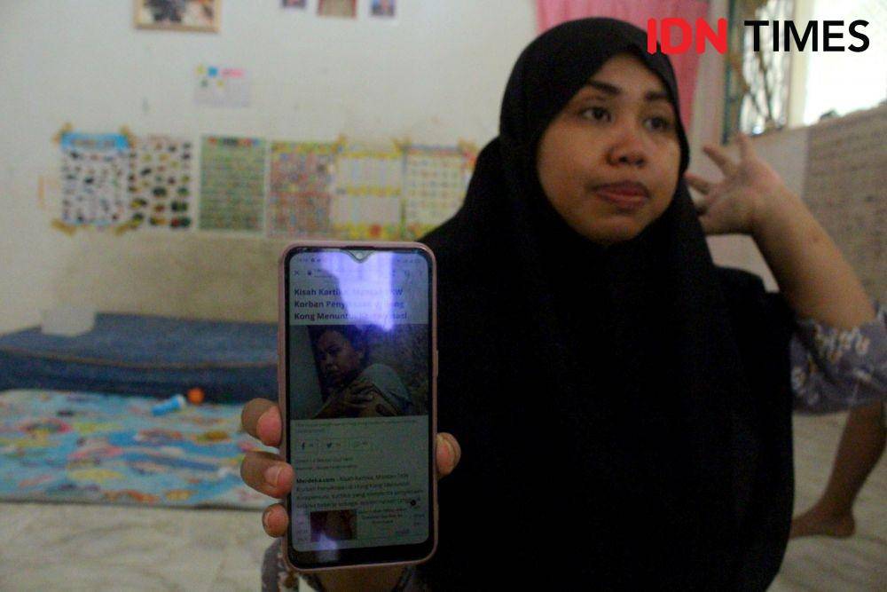 Kartika Korban Penyiksaan Majikan di Hong Kong. IDN Times/Andri NH