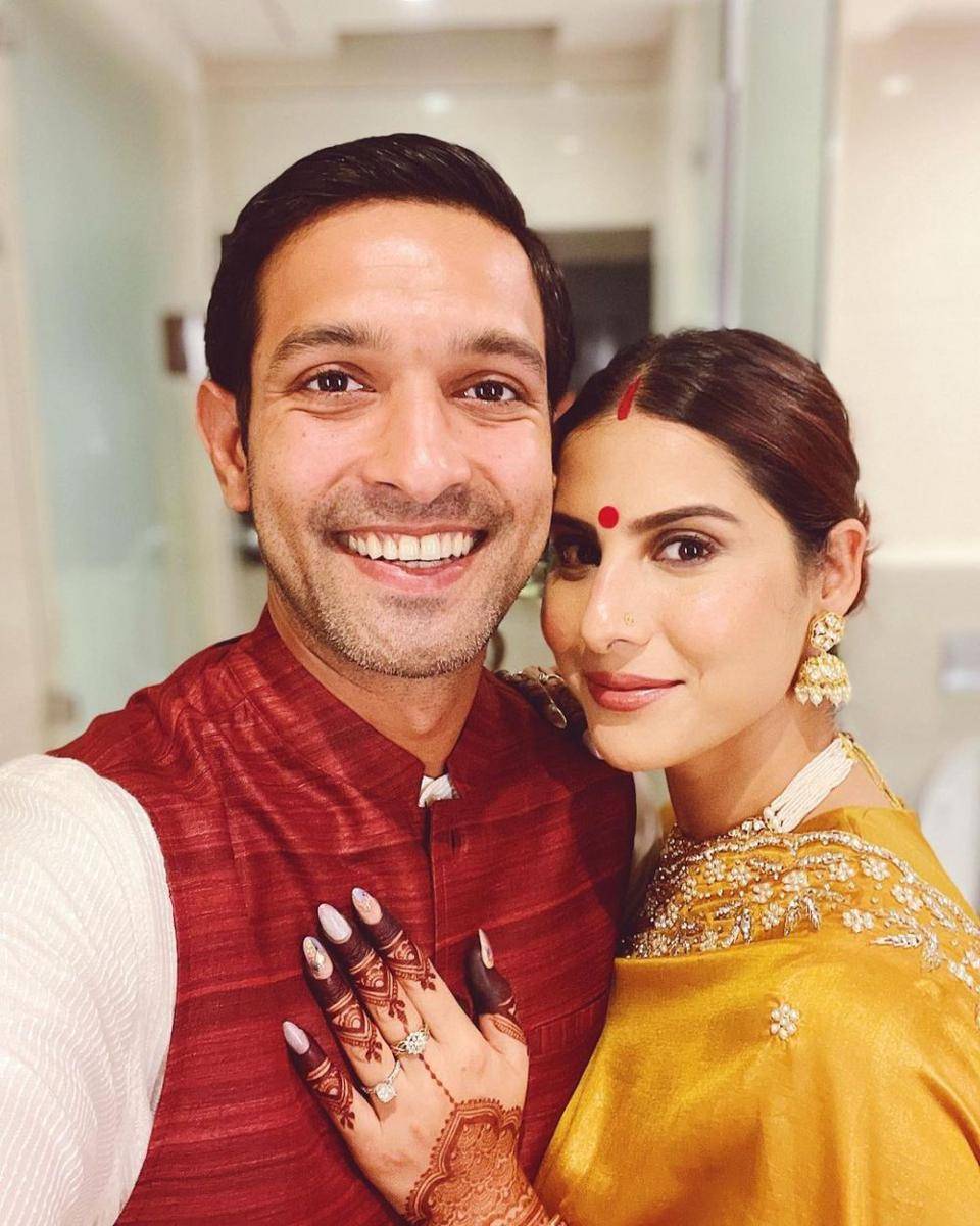 Vikrant Massey dan istri (instagram.com/sheetalthakur)