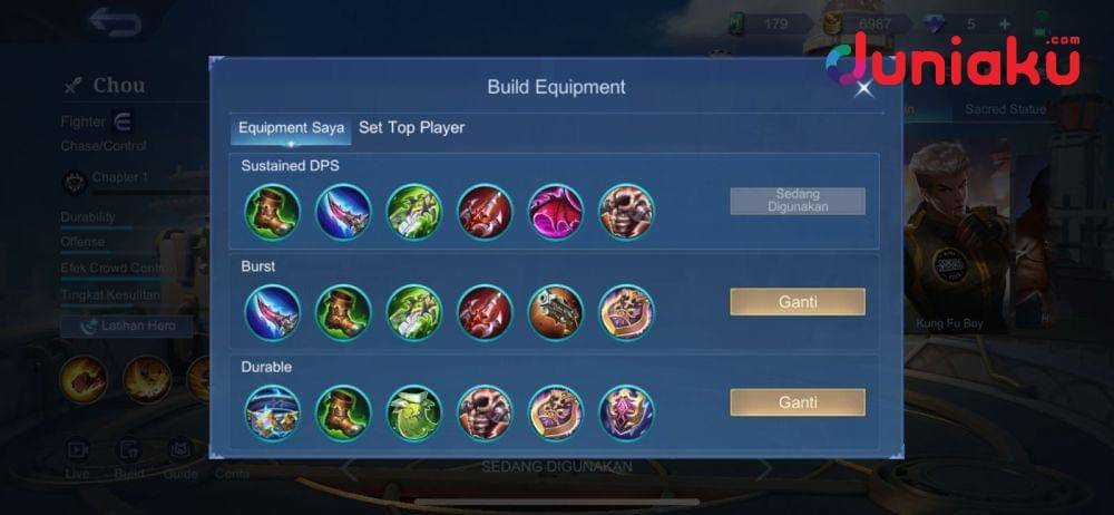 Build Chou (dok. Moonton/Mobile Legends)