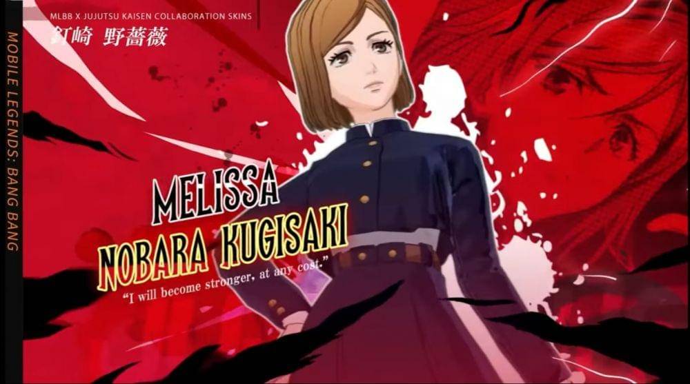 Melissa dengan skin Nobara Kugisaki (dok. Moonton/Mobile Legends)